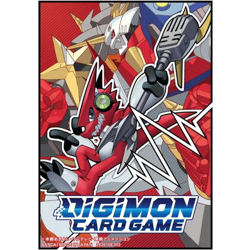 Digimon Card Game - Official Card Sleeve (60 Sleeves) - Shoutmon & Shoutmon X4